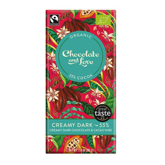 Fairtrade 55% pure creamy chocolade