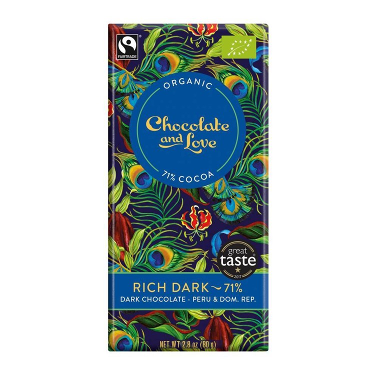 Fairtrade 71% pure chocolade