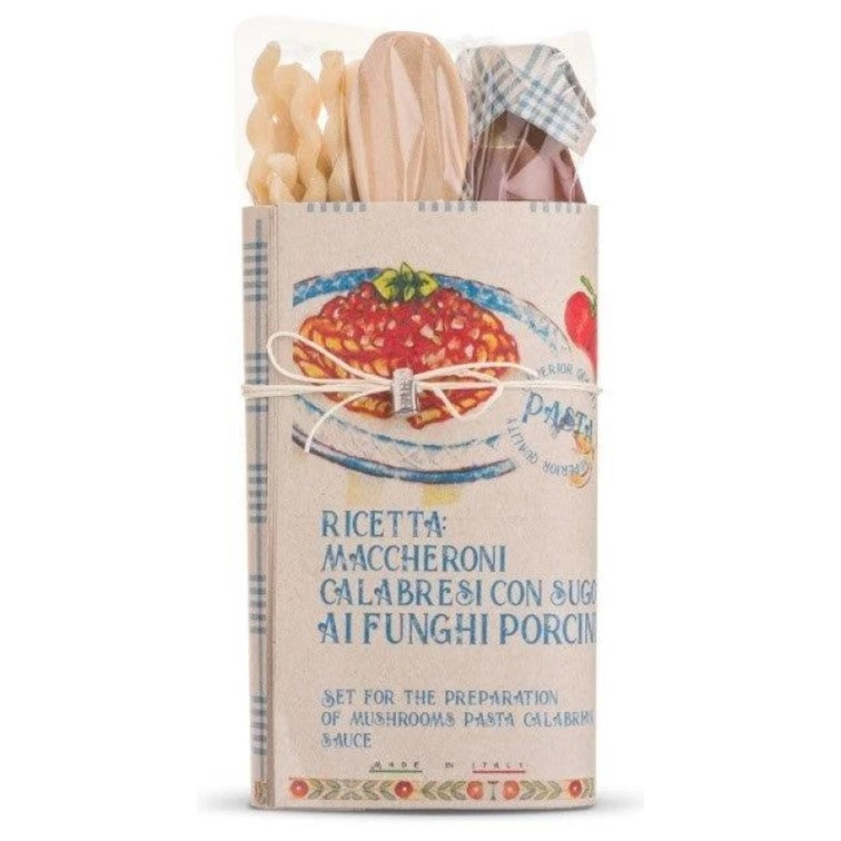 Giftset maccheroni calabresi con sugo al funghi porcini