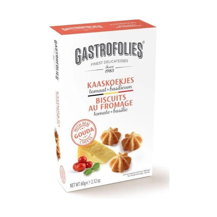 Kaaskoekjes tomaat basilicum